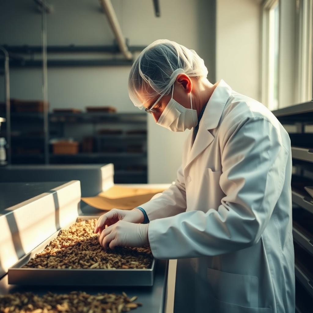 Quality inspection of dried herbs